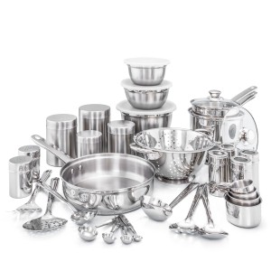 Old Dutch 36 Piece Kitchen in a Box Stainless Steel Cookware Set OI2160